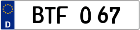 Truck License Plate